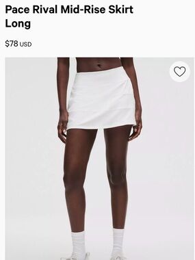 White Athletic Skort